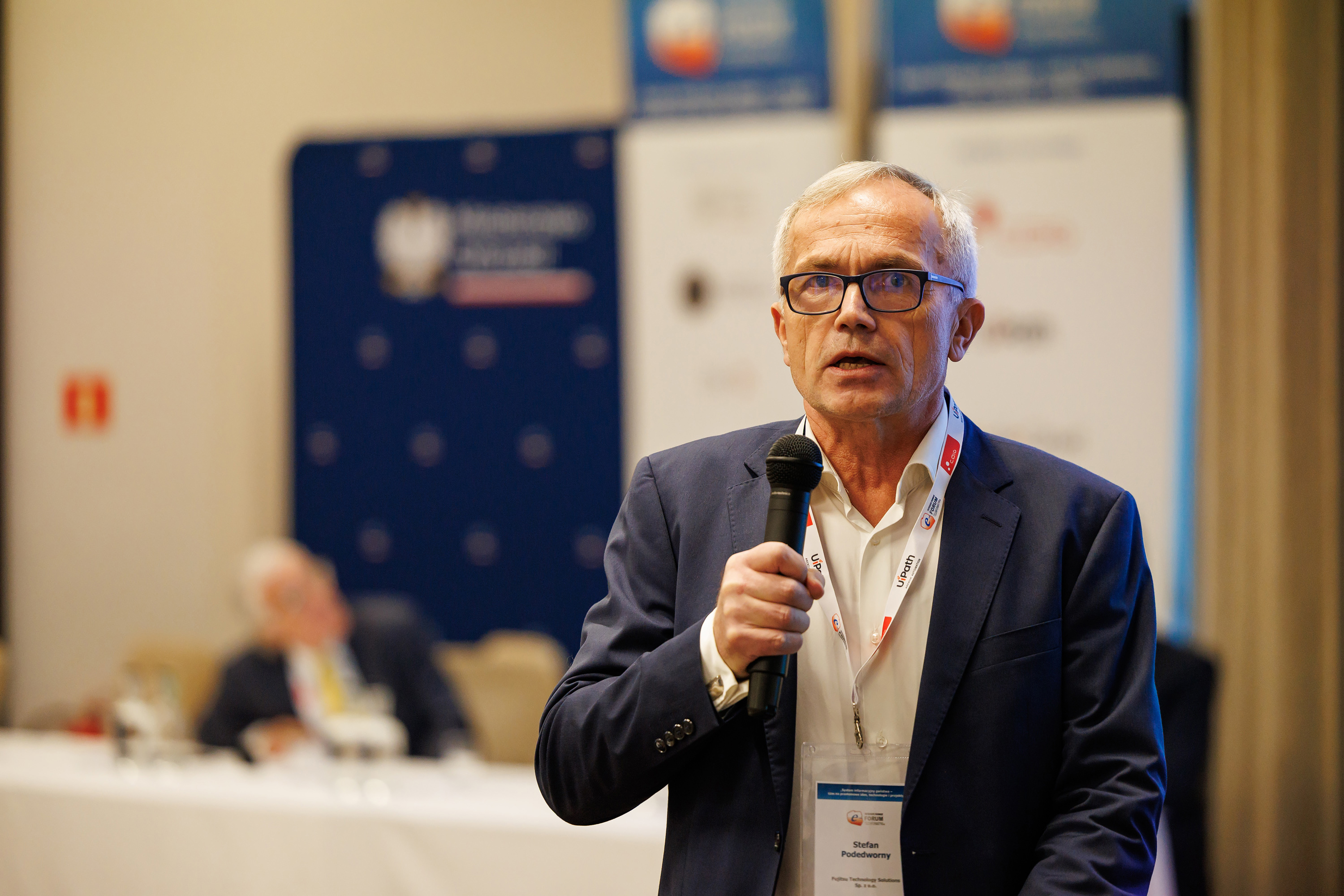Stefan Podedworny występuje na XXXI Forum Teleinformatyki